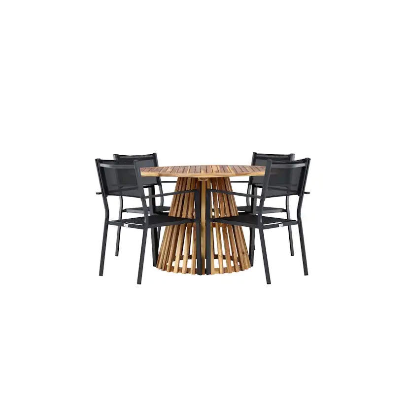 Trädgårdsgrupp Venture Home Lumpur med 4 Copacabana Stolar