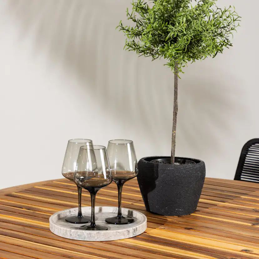 Trädgårdsgrupp Venture Home Lumpur med 4 Lindos Trädgårdsstolar