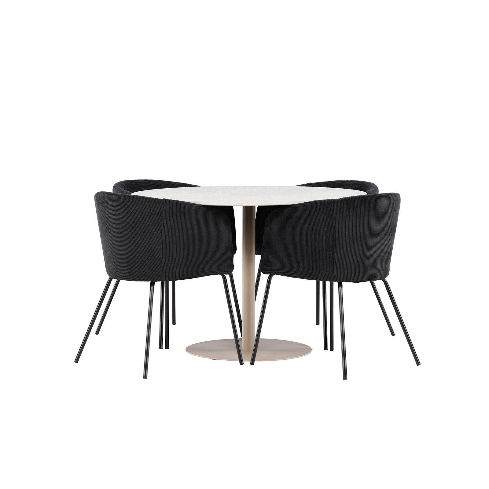 Matgrupp Venture Home Lycke Ø110 med 4 st Berit Stolar