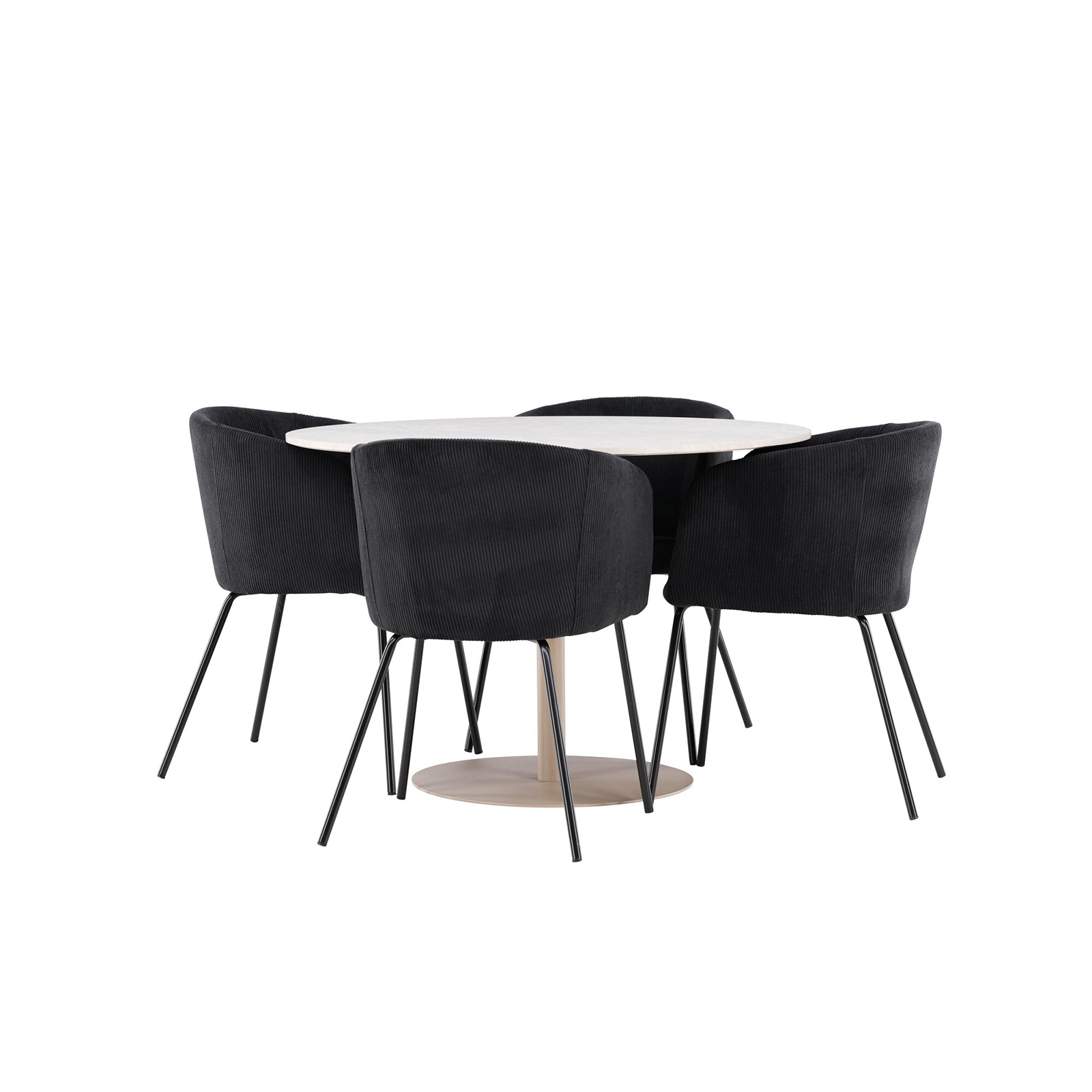 Matgrupp Venture Home Lycke Ø110 med 4 st Berit Stolar