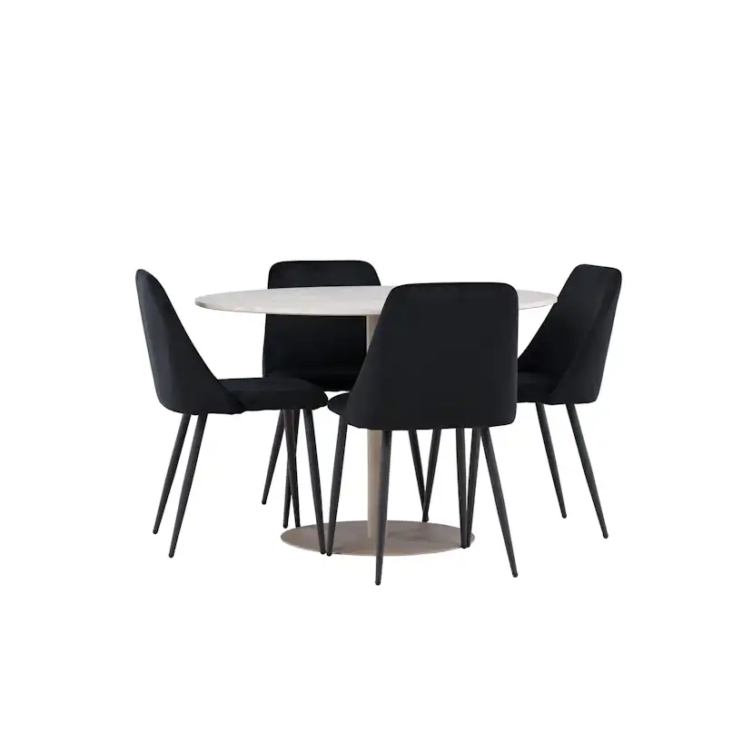 Matgrupp Venture Home Lycke Ø110 med 4 st Night Stolar