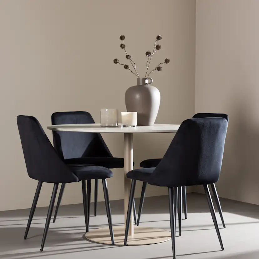 Matgrupp Venture Home Lycke Ø110 med 4 st Night Stolar