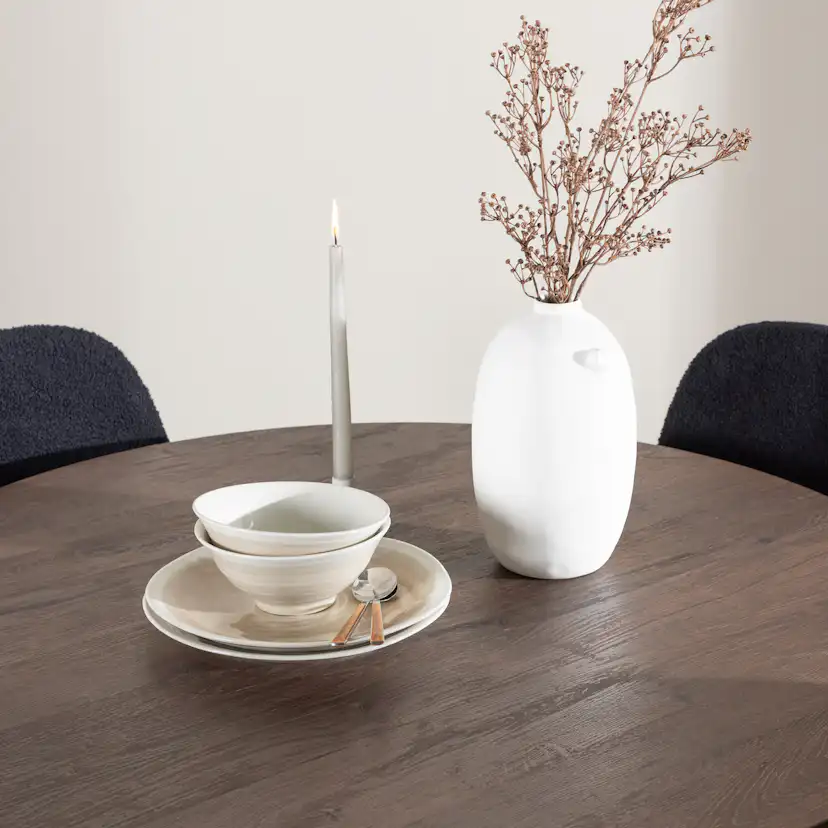 Matgrupp Venture Home Bootcut Ø110 med 4 st Polar Stolar Teddy