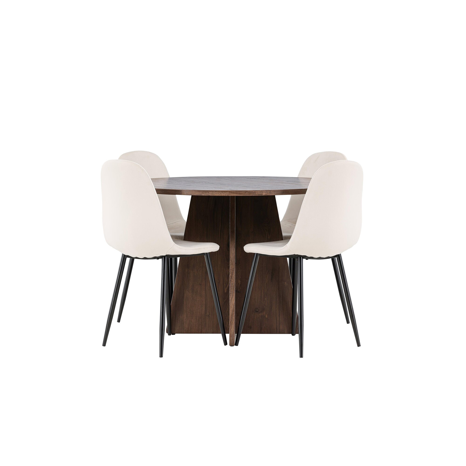 Matgrupp Venture Home Bootcut Ø110 med 4 st Polar Stolar Sammet