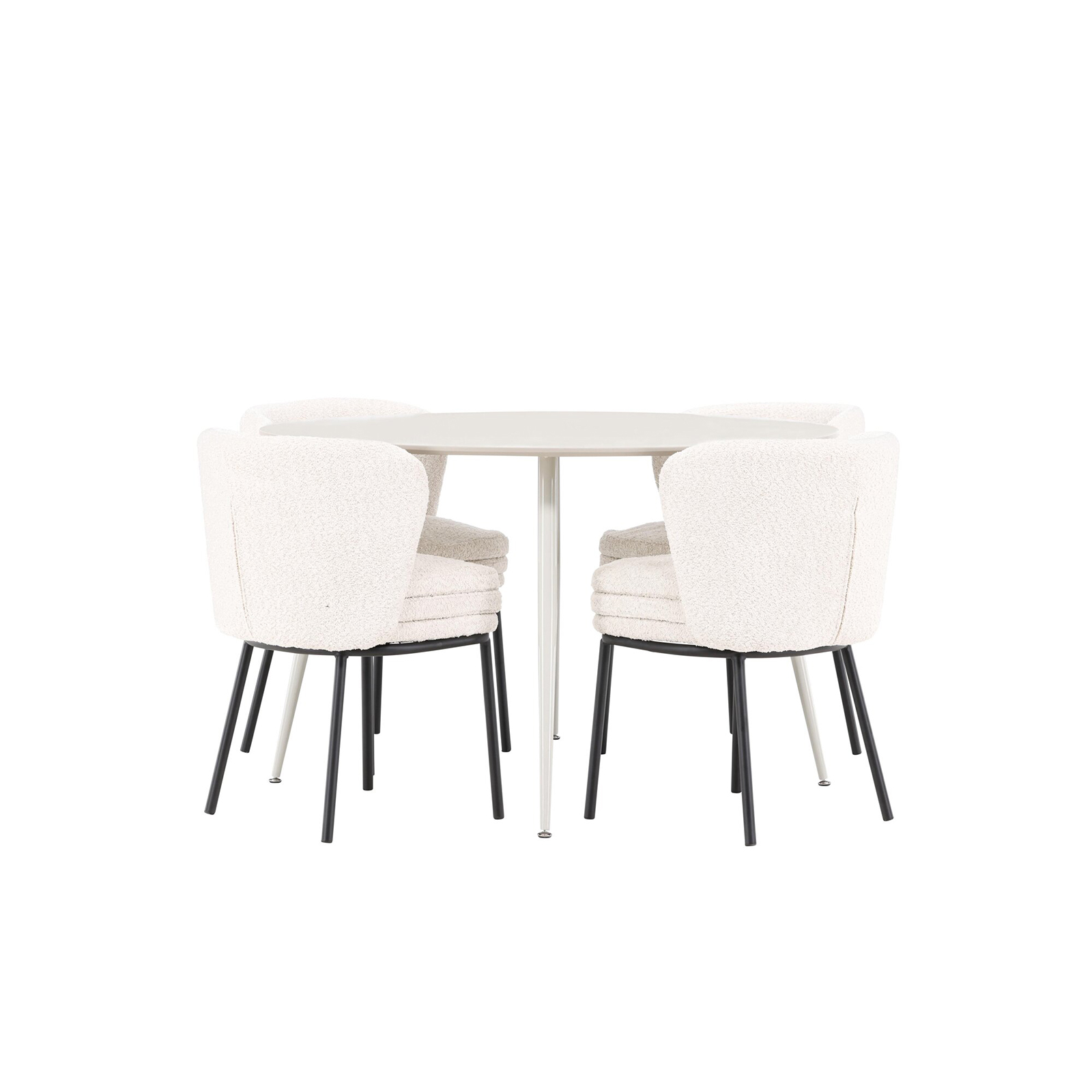 Matgrupp Venture Home Plaza Ø120 med 4 st Agnes Stolar