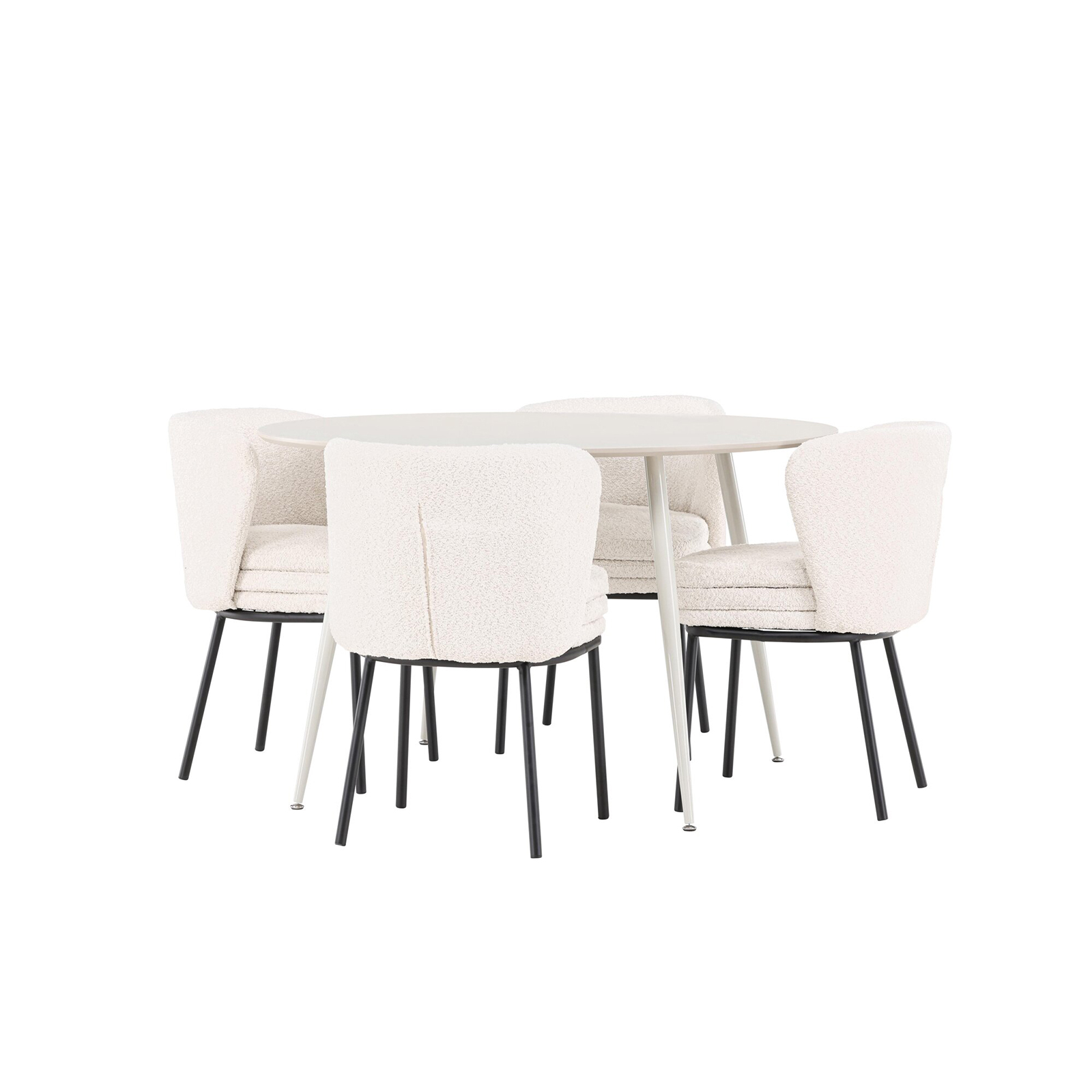 Matgrupp Venture Home Plaza Ø120 med 4 st Agnes Stolar