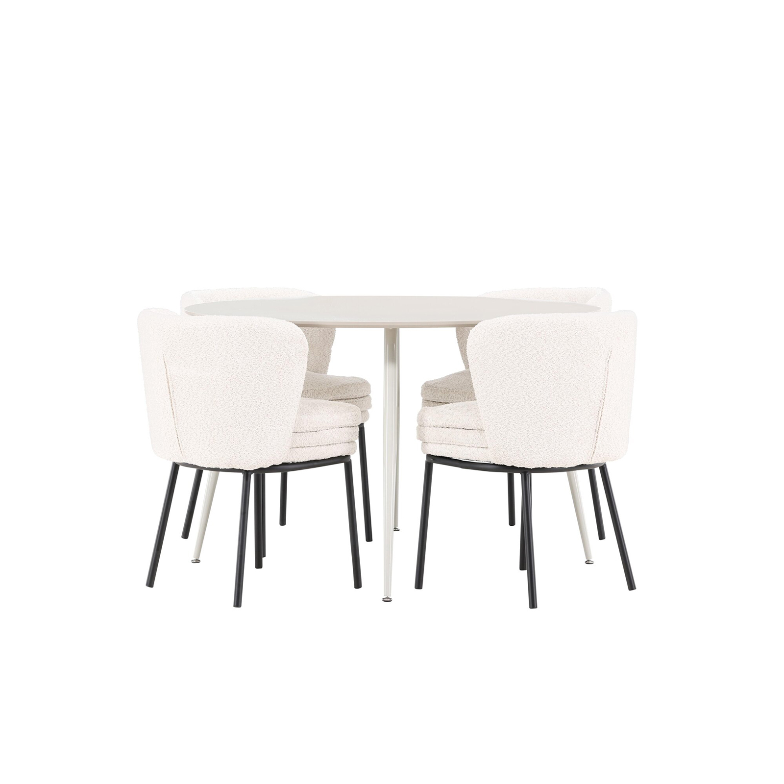 Matgrupp Venture Home Plaza Ø120 med 4 st Agnes Stolar