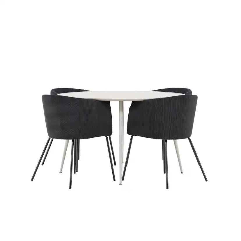 Matgrupp Venture Home Plaza Ø120 med 4 st Berit Stolar