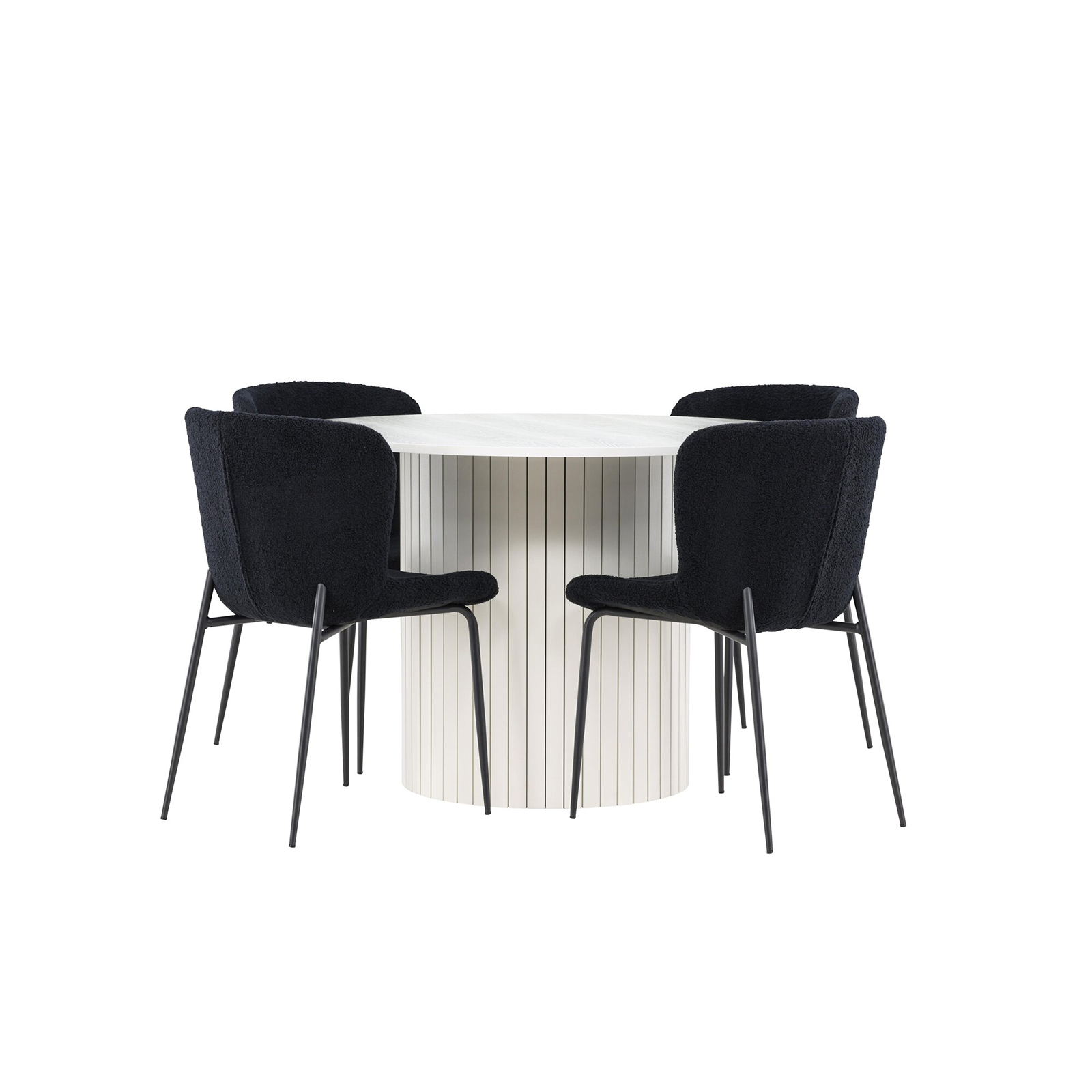 Matgrupp Venture Home Härön Ø110 med 4 st Modesto Stolar