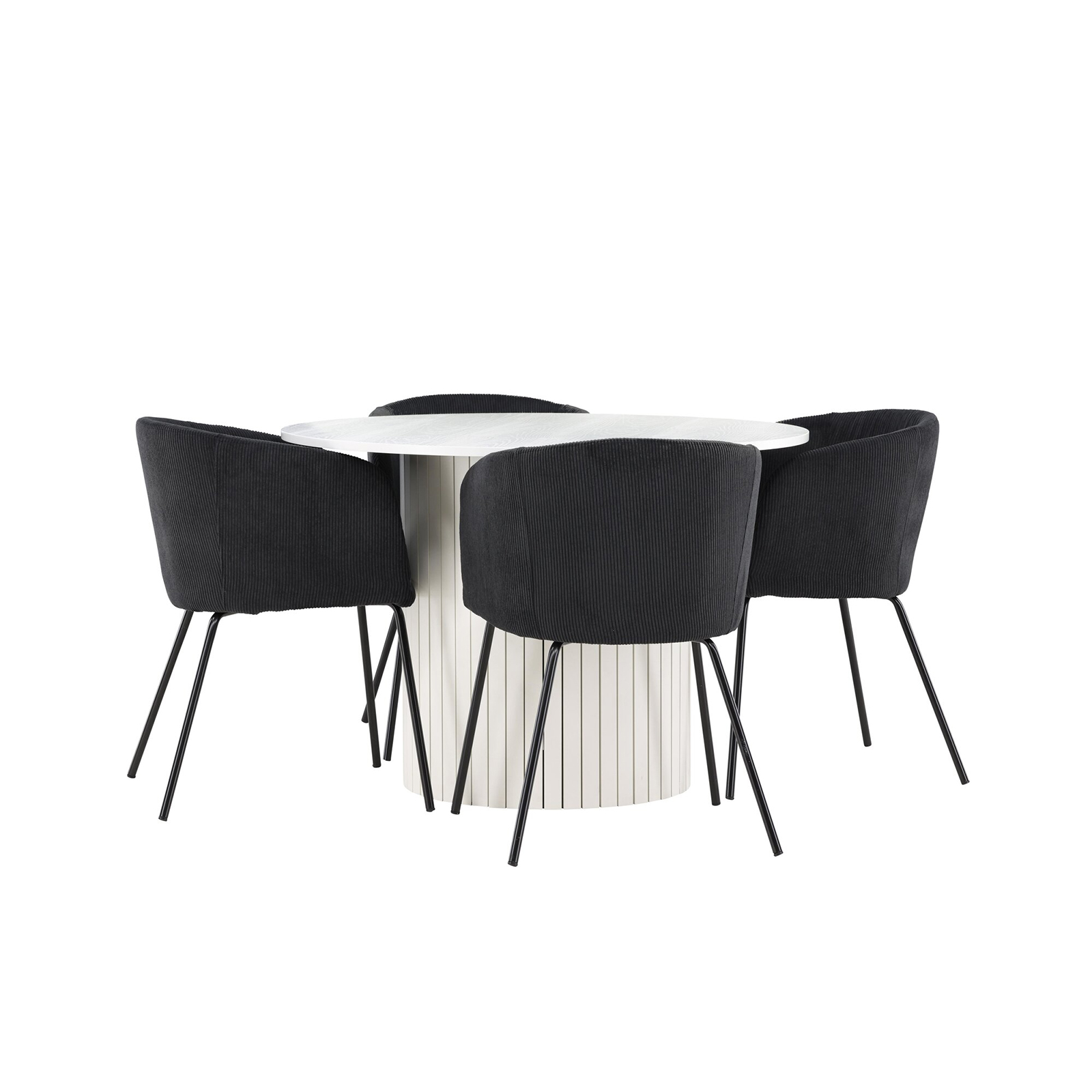 Matgrupp Venture Home Härön Ø110 med 4 st Berit Stolar