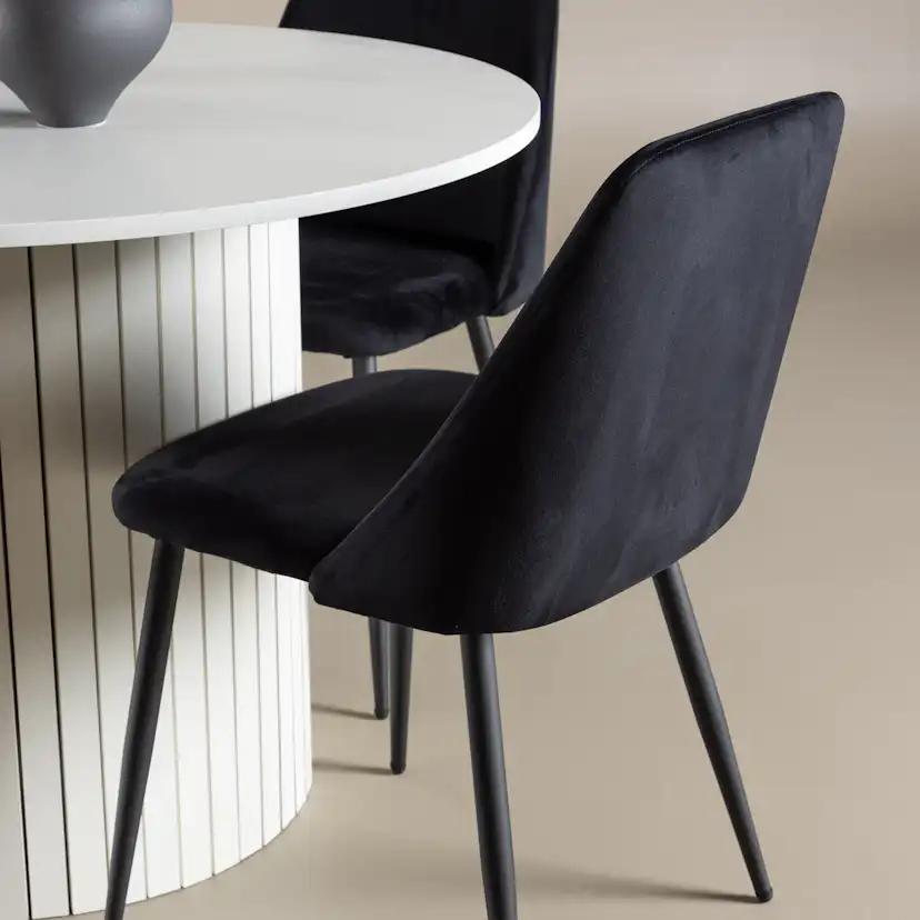 Matgrupp Venture Home Härön Ø110 med 4 st Night Stolar