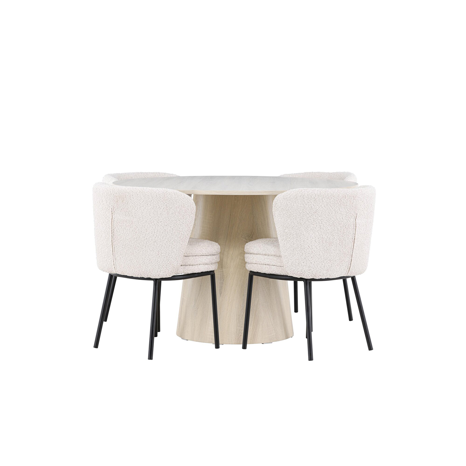 Matgrupp Venture Home Lanzo Ø120 med 4 st Agnes Stolar