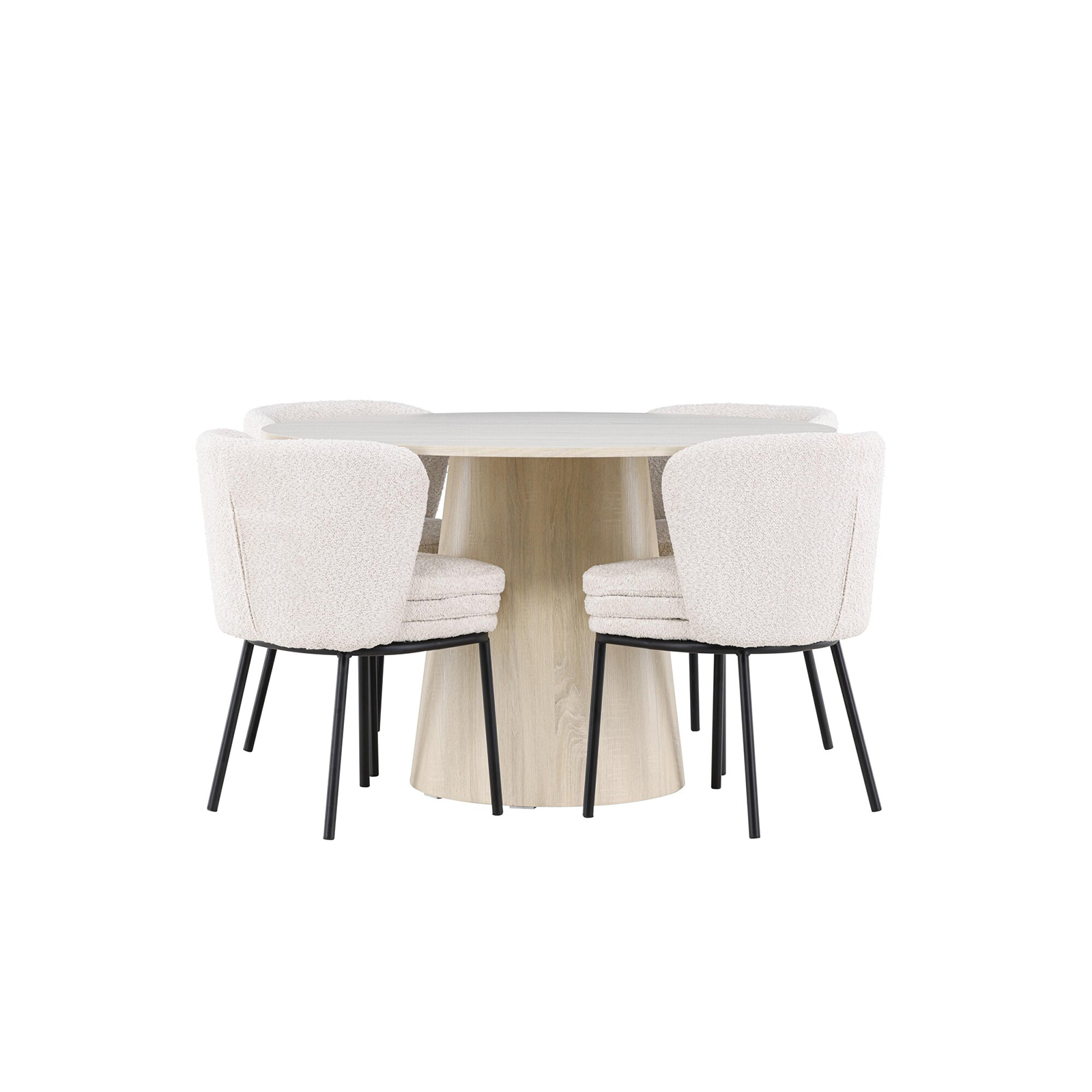 Matgrupp Venture Home Lanzo Ø120 med 4 st Agnes Stolar