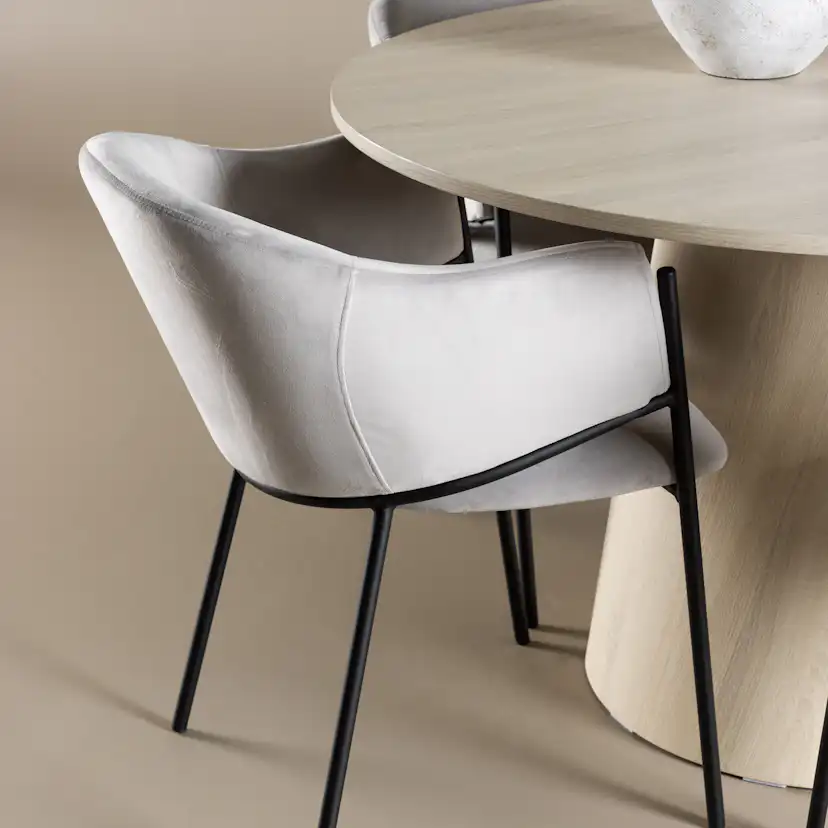 Matgrupp Venture Home Lanzo Ø120 med 4 st Evelina Stolar