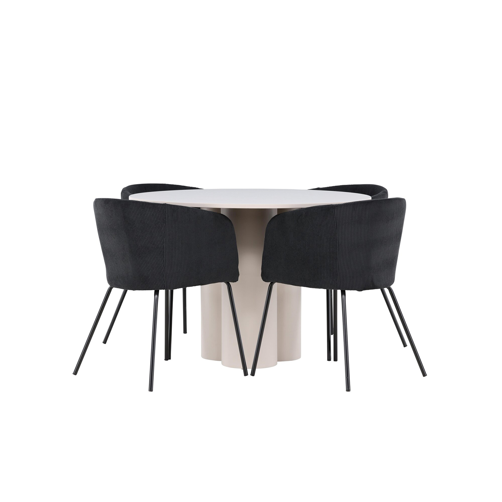 Matgrupp Venture Home Olivia Ø110 med 4 st Berit Stolar