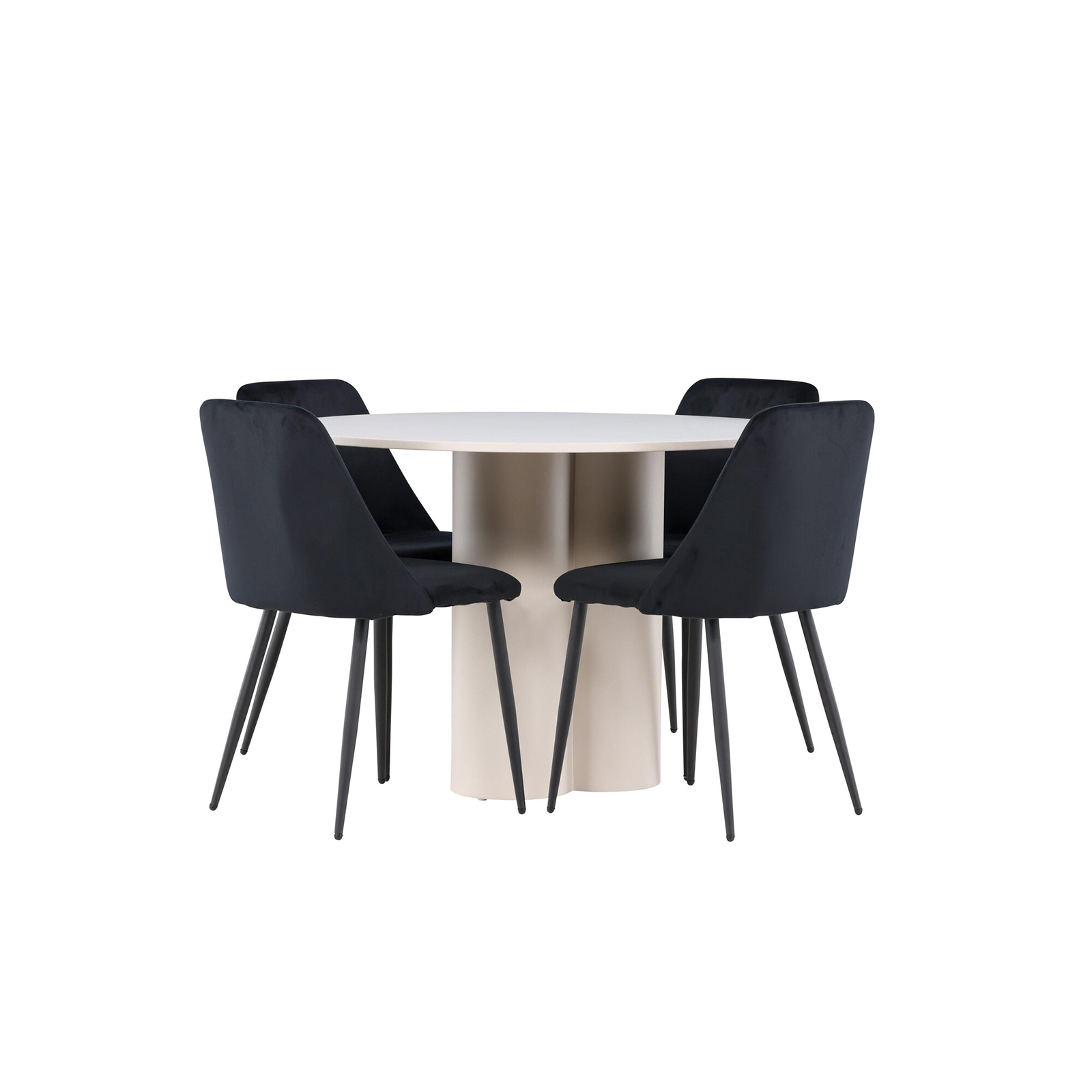 Matgrupp Venture Home Olivia Ø110 med 4 st Night Stolar