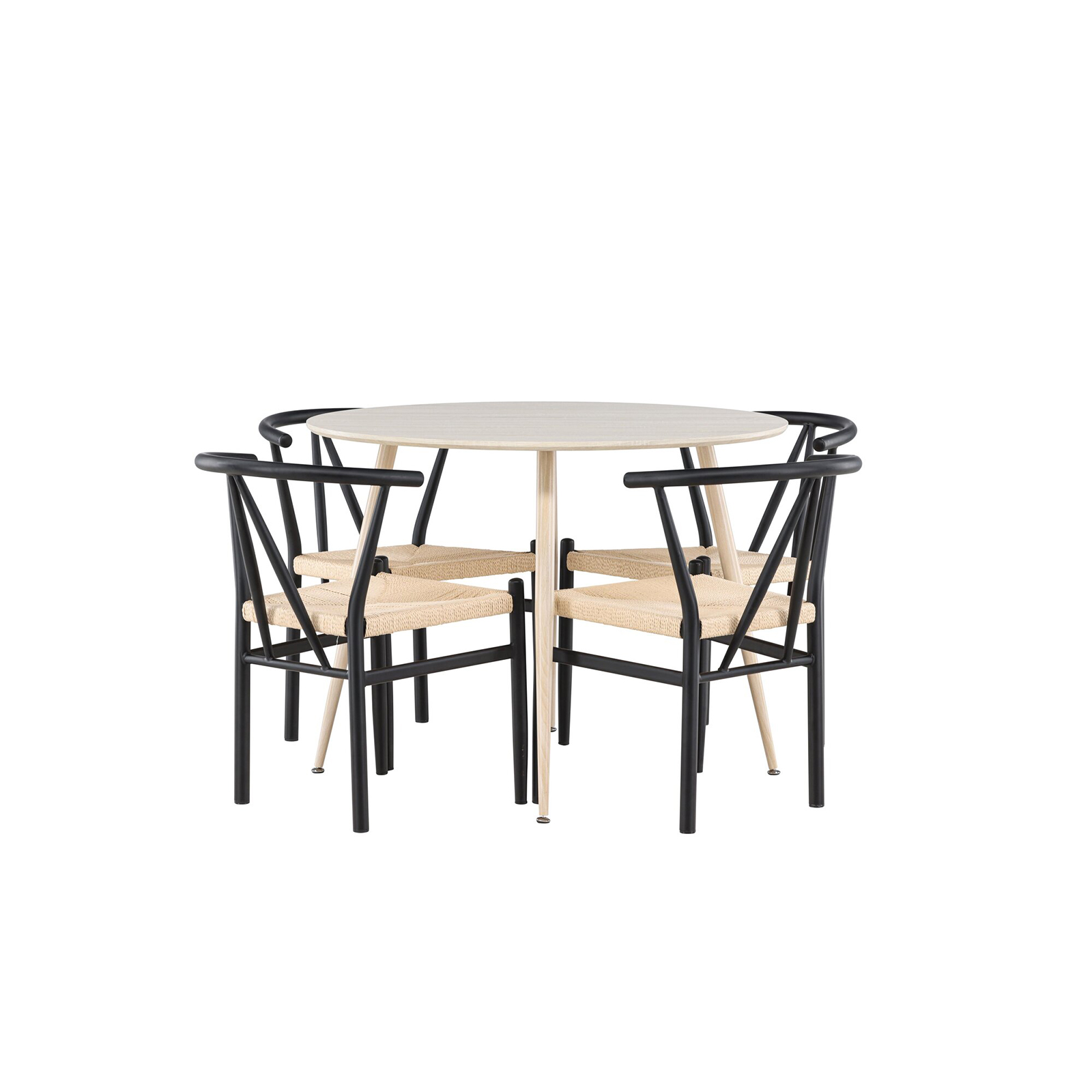 Matgrupp Venture Home Plaza Ø100 med 4 st Alfons Stolar