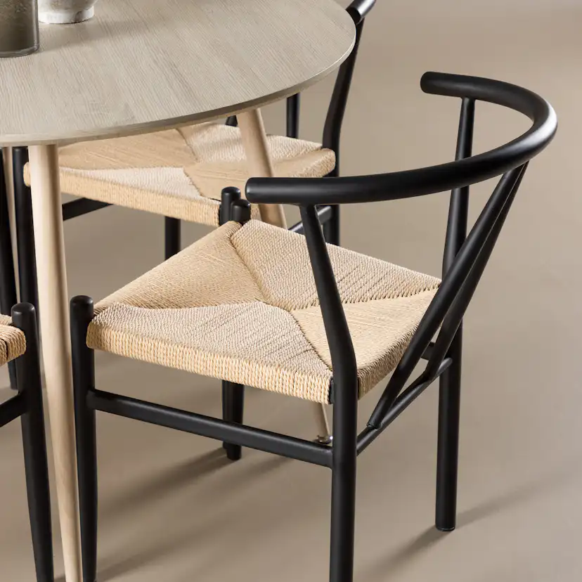 Matgrupp Venture Home Plaza Ø100 med 4 st Alfons Stolar