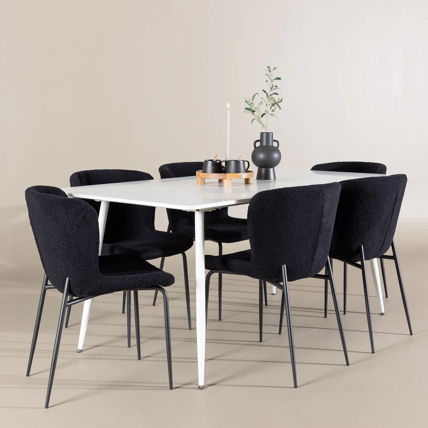 Matgrupp Venture Home Silar 180 med 6 st Modesto Stolar