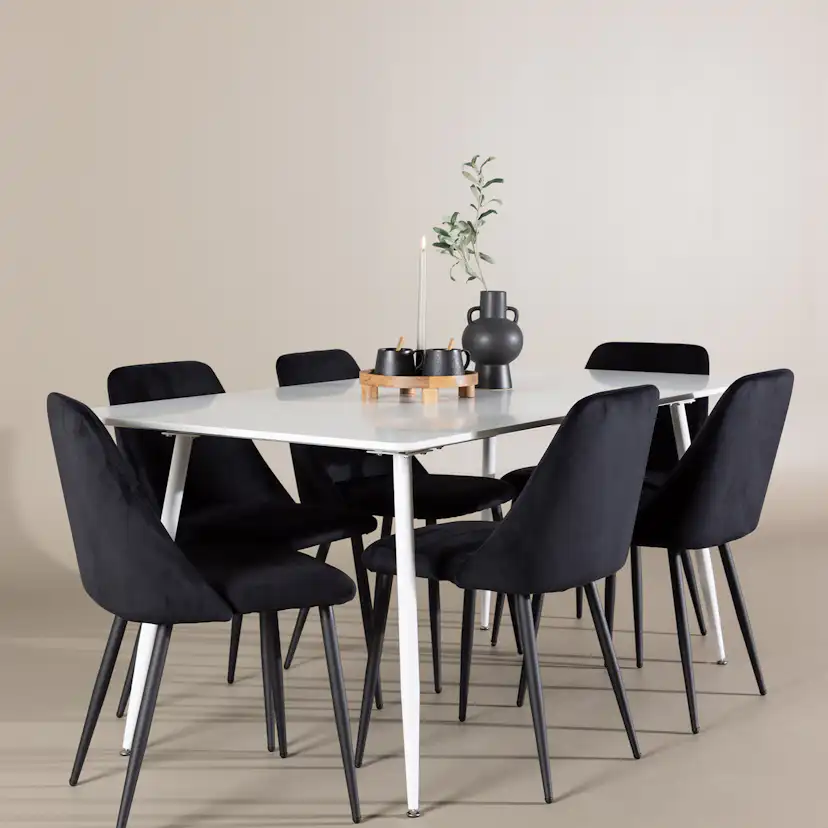 Matgrupp Venture Home Silar 180 med 6 st Night Stolar