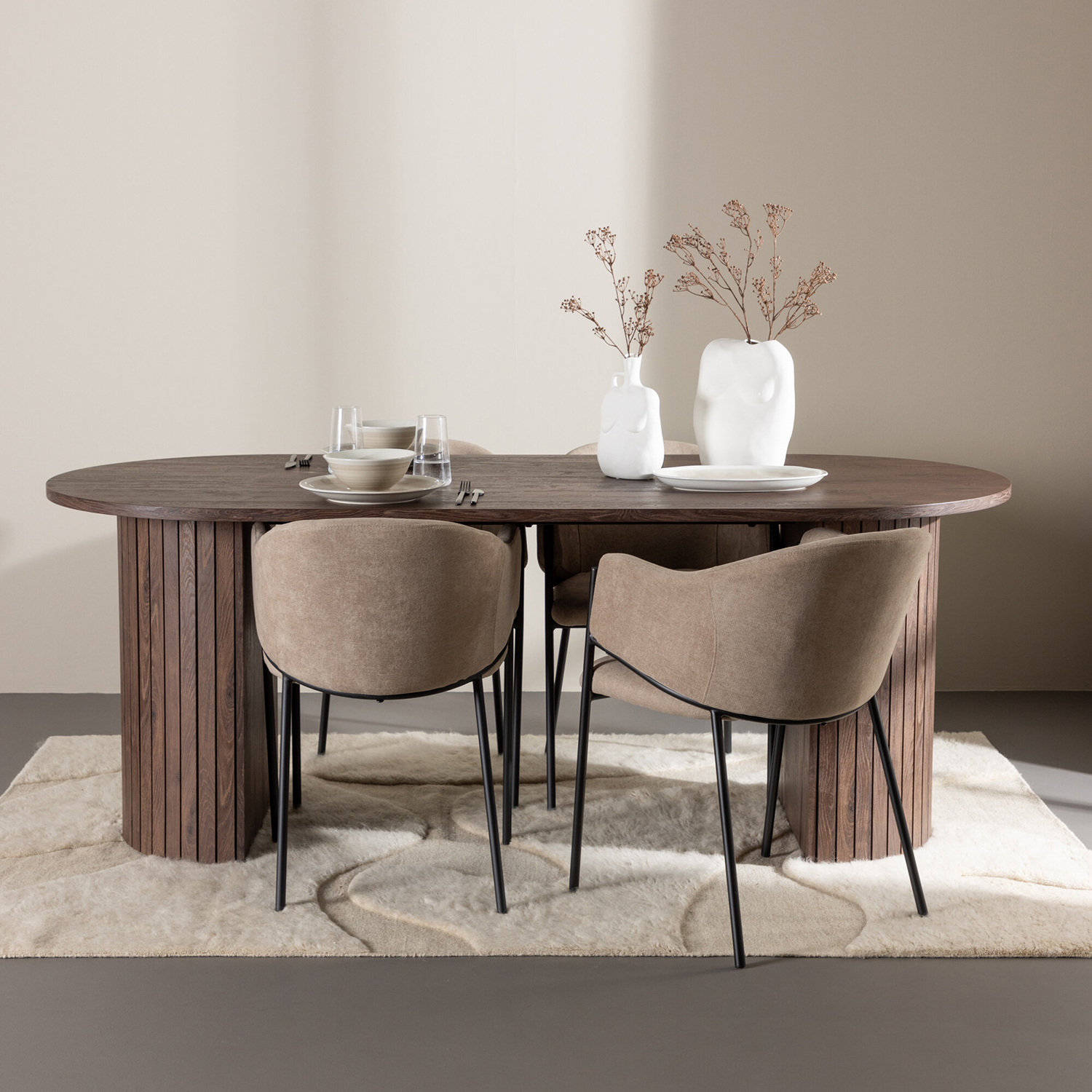 Matgrupp Venture Home Härön 200 med 4 st Evelina Stolar