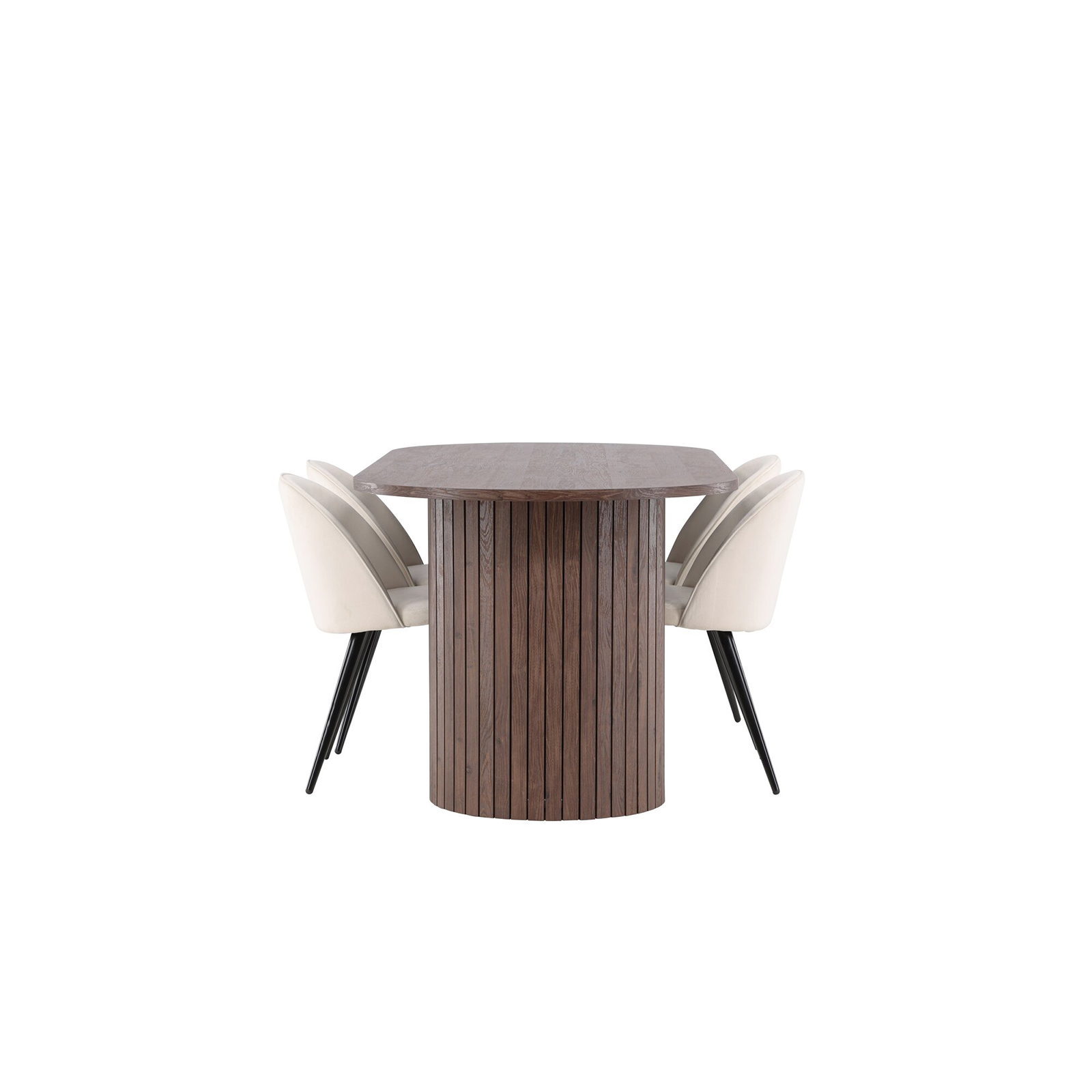 Matgrupp Venture Home Härön 200 med 4 st Velvet Stolar