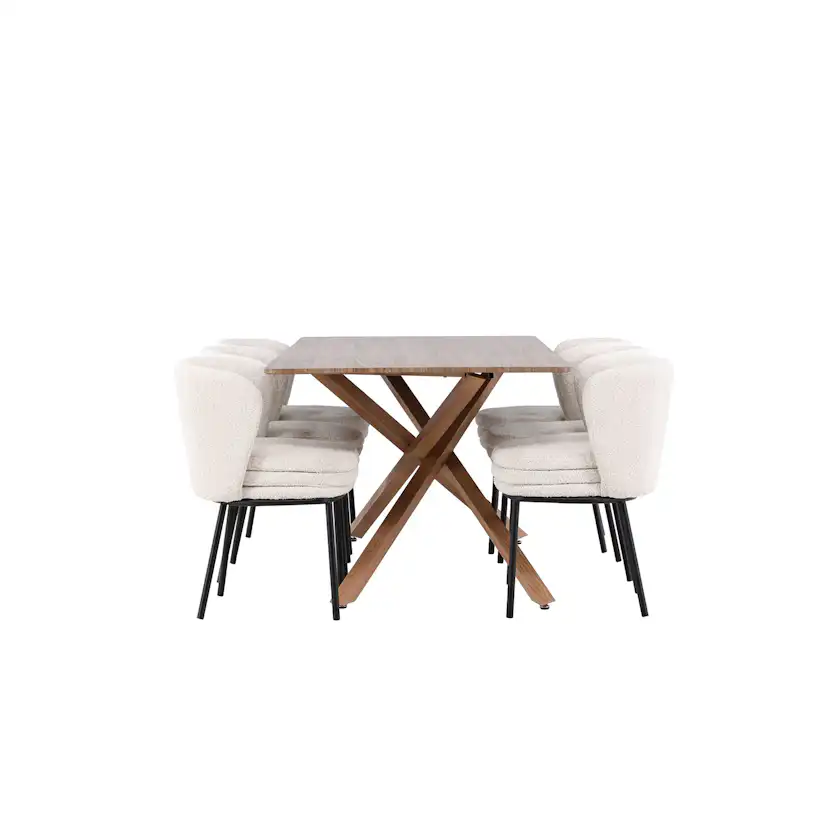 Matgrupp Venture Home Piazza 180 med 6 st Agnes Stolar