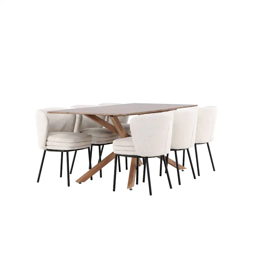 Matgrupp Venture Home Piazza 180 med 6 st Agnes Stolar