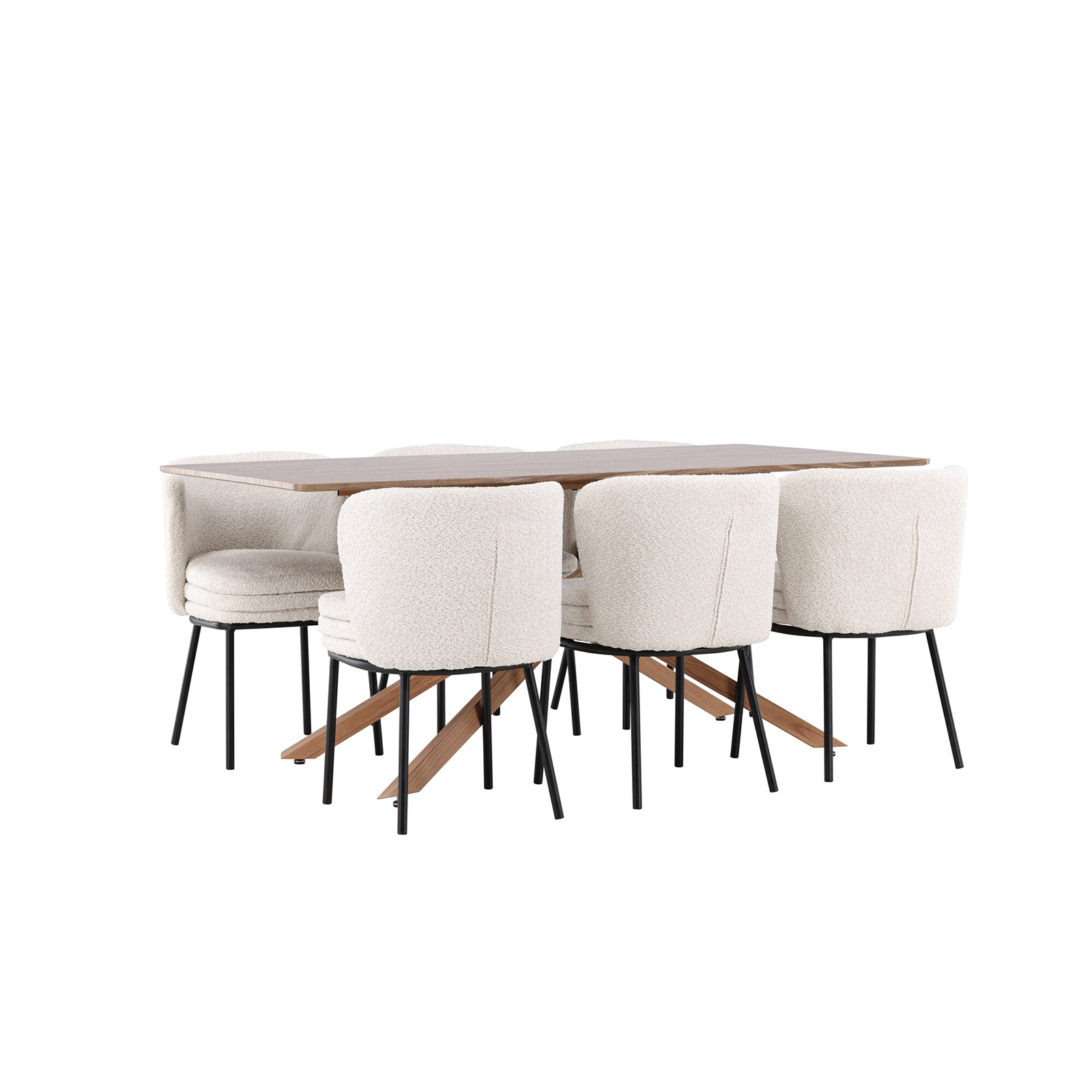 Matgrupp Venture Home Piazza 180 med 6 st Agnes Stolar