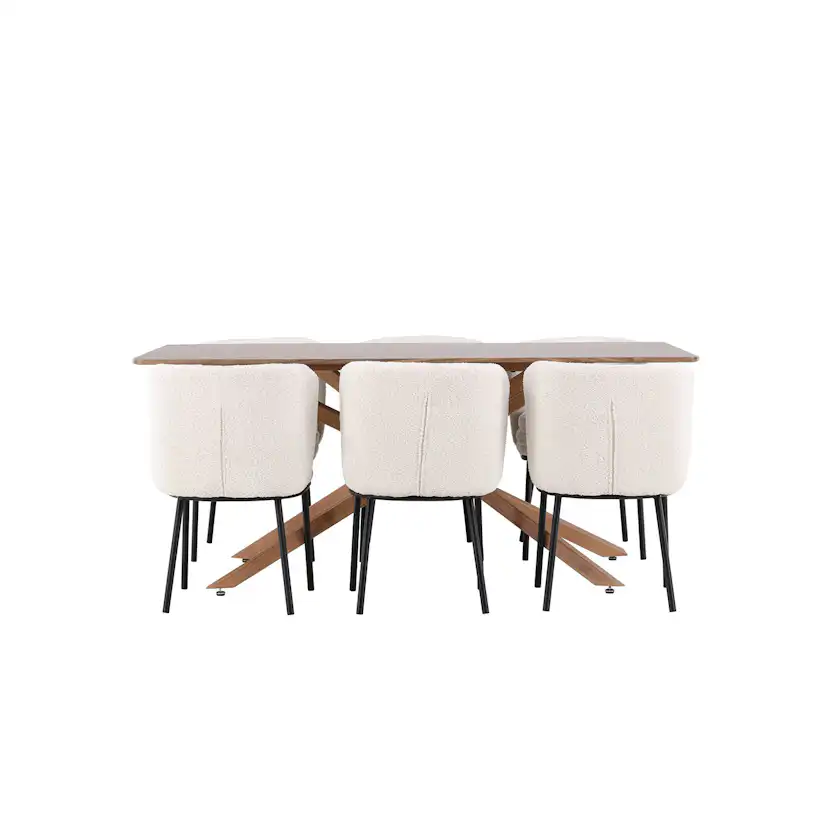 Matgrupp Venture Home Piazza 180 med 6 st Agnes Stolar