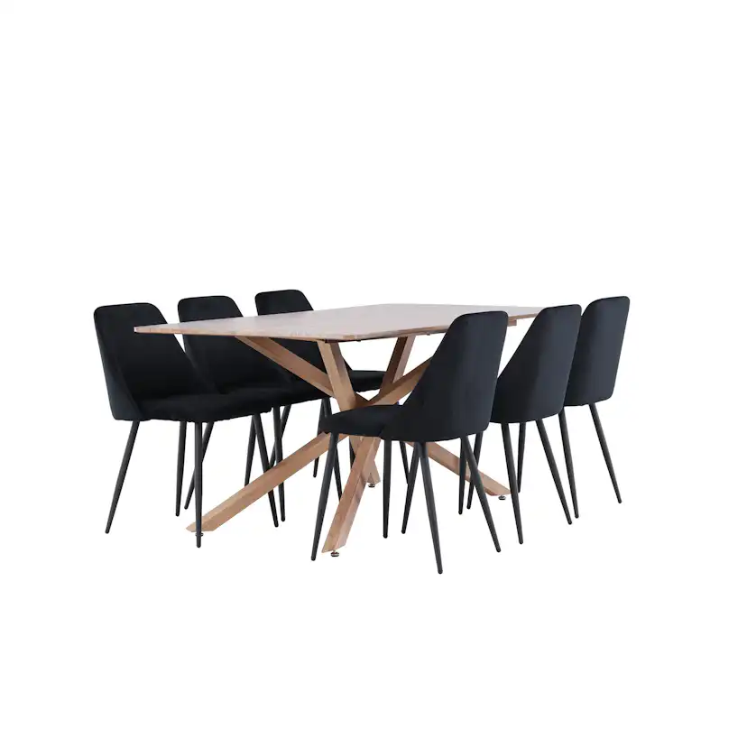 Matgrupp Venture Home Piazza 180 med 6 st Night Stolar