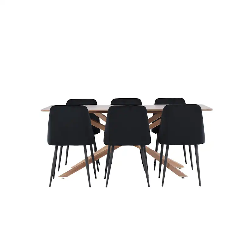 Matgrupp Venture Home Piazza 180 med 6 st Night Stolar