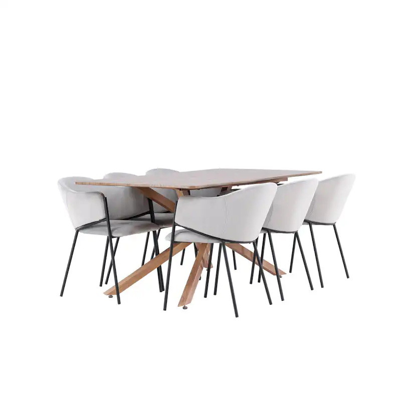 Matgrupp Venture Home Piazza 180 med 6 st Evelina Stolar