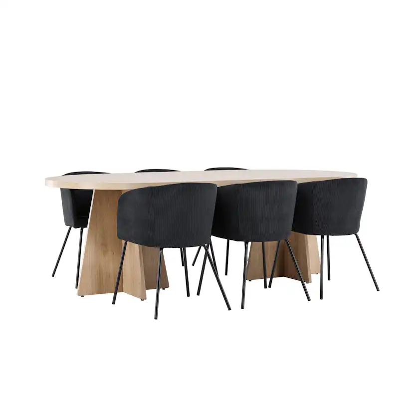 Matgrupp Venture Home Bootcut 230 med 6 st Berit Stolar