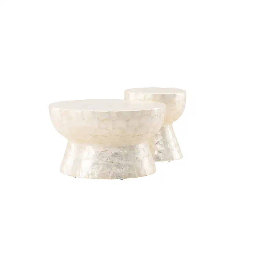 Soffbord Vind Sandön Ø70 cm & Ø40 cm