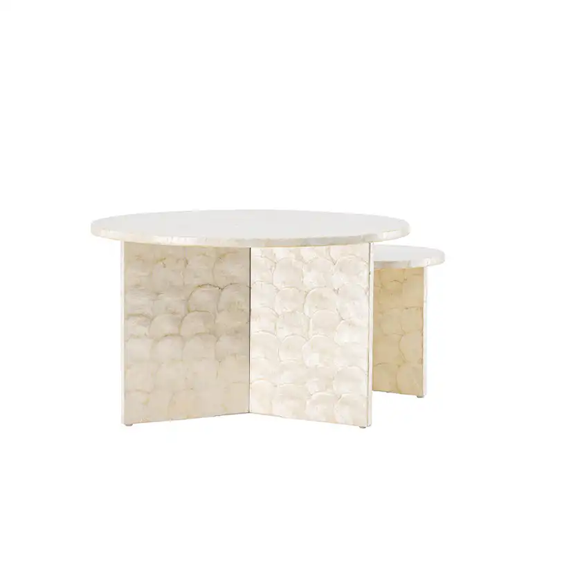 Soffbord Vind Smögen Ø70 cm & Ø40 cm