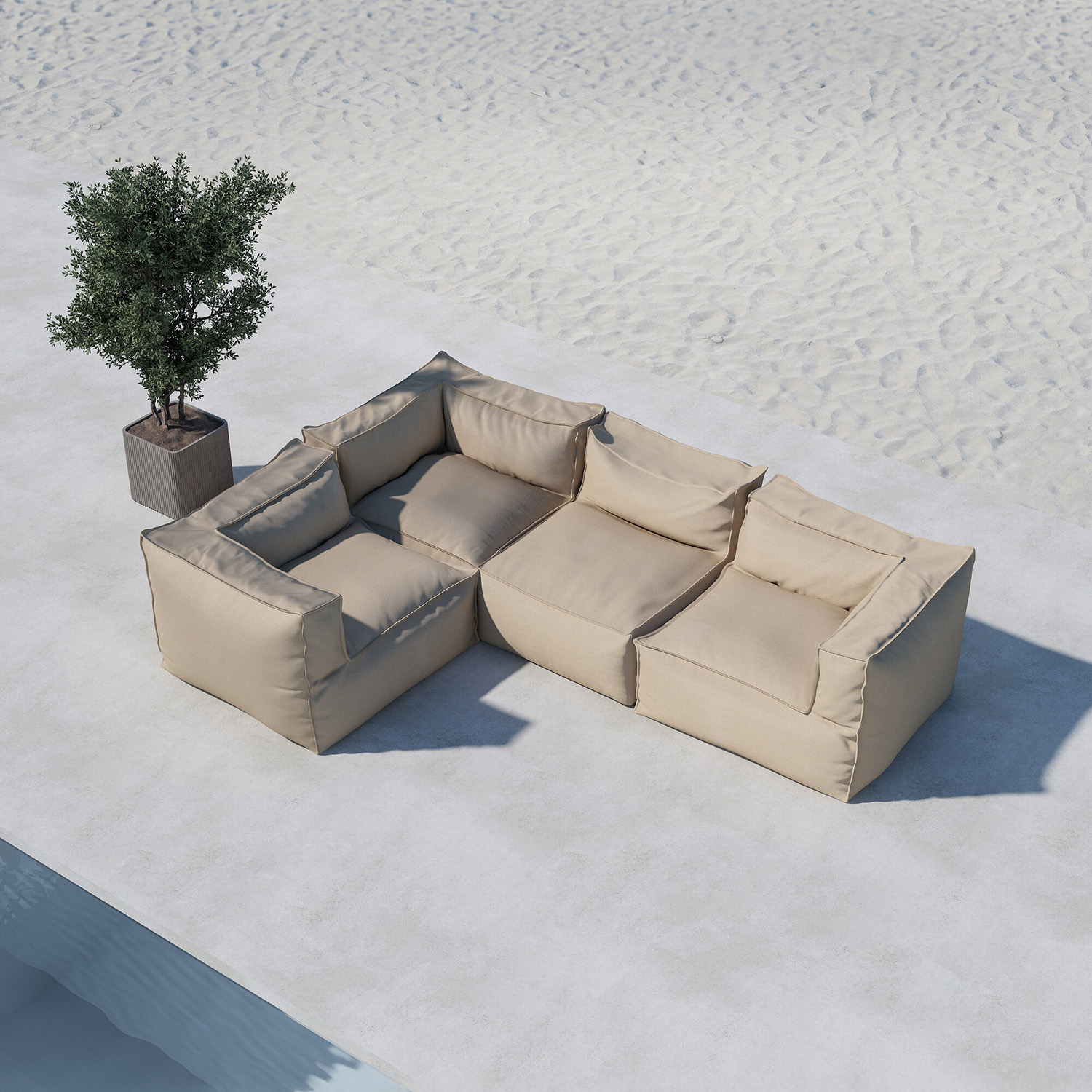 Loungesoffa Venture Home Rambo Hörnsoffa Utomhus