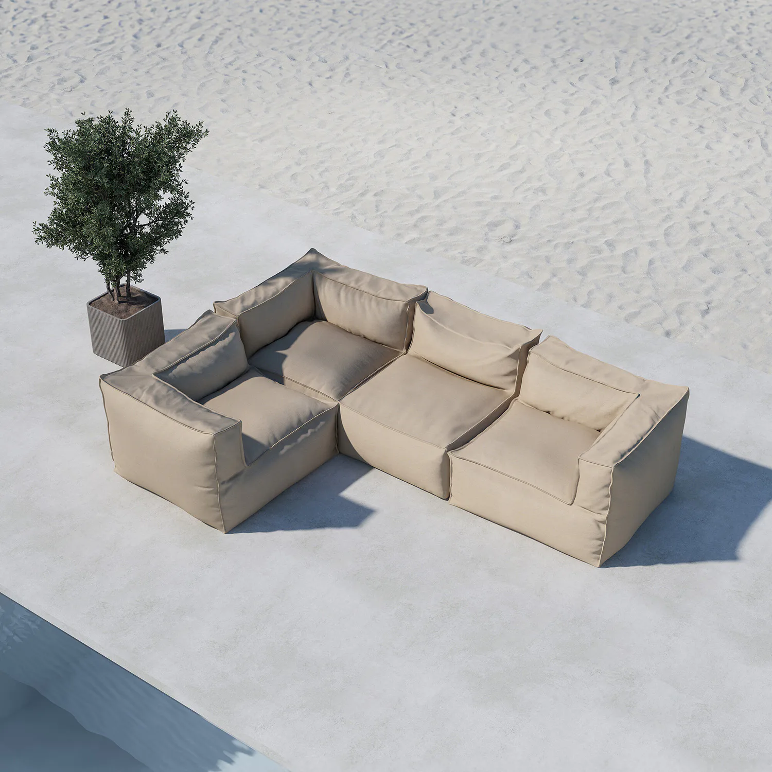 Loungesoffa Venture Home Rambo Hörnsoffa Utomhus