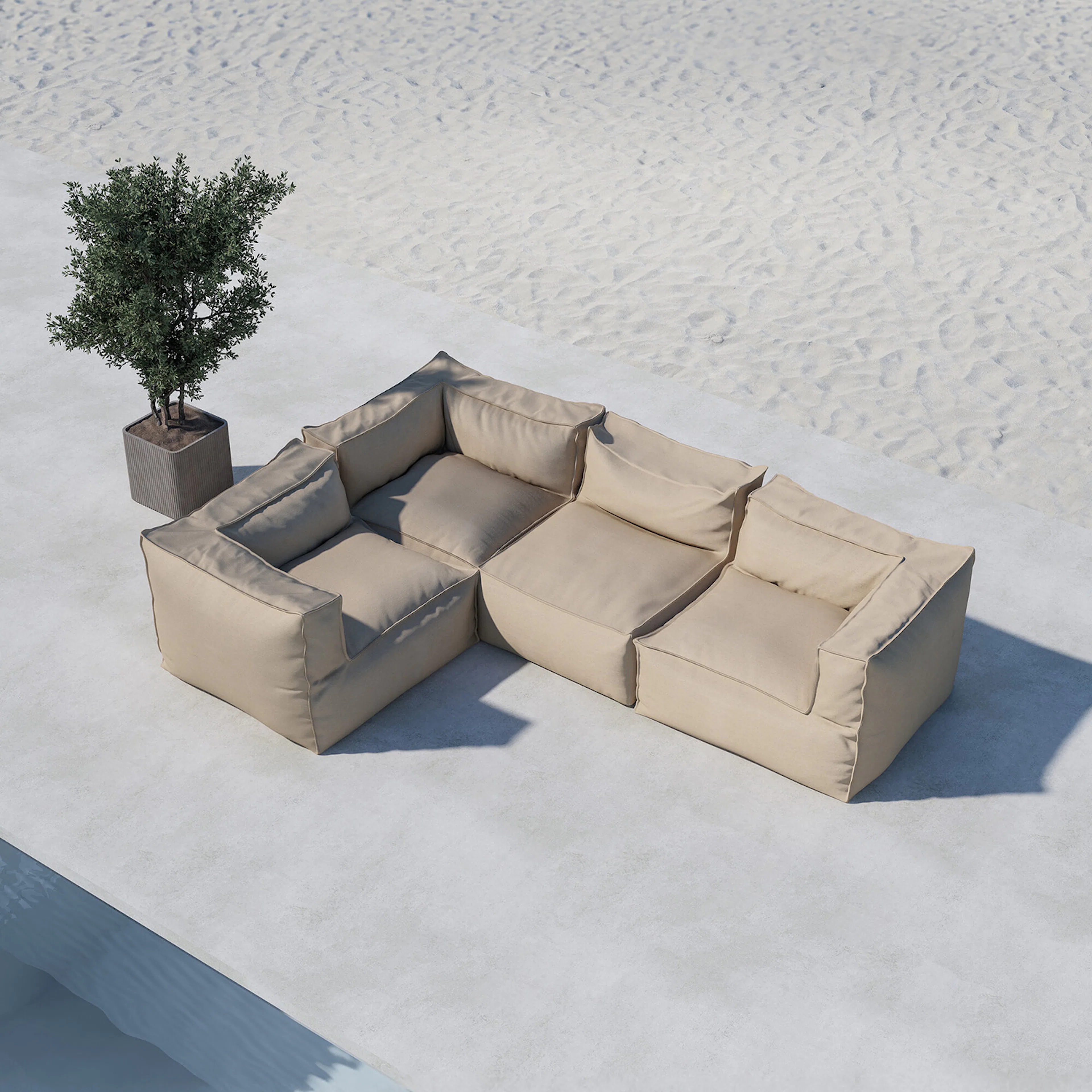 Loungesoffa Venture Home Rambo Hörnsoffa Utomhus