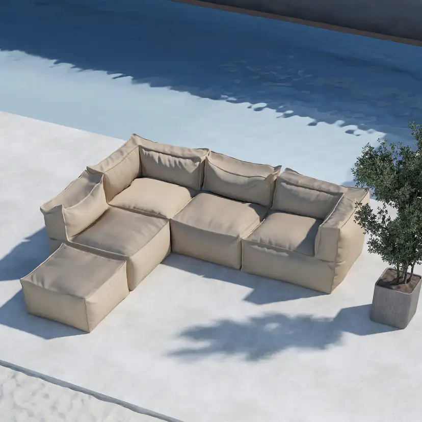 Loungesoffa Venture Home Rambo L-formad Utomhus