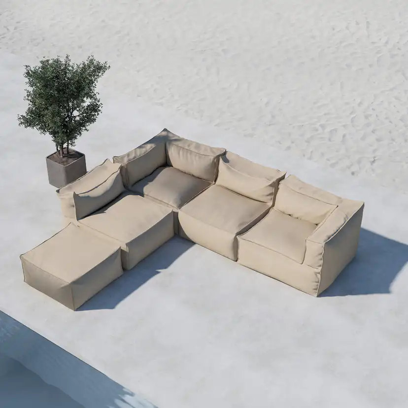 Loungesoffa Venture Home Rambo L-formad Utomhus