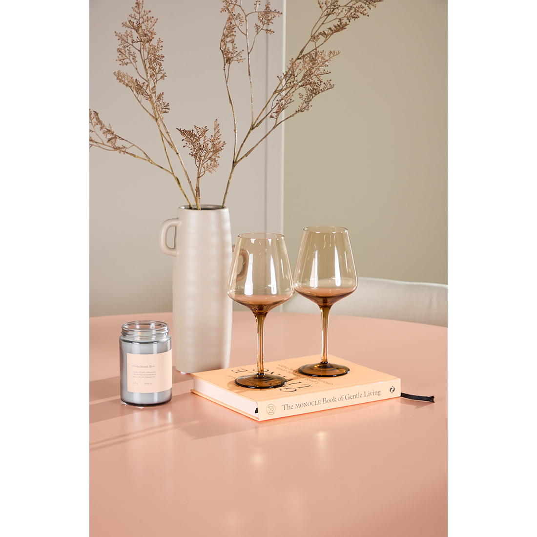 Matgrupp Venture Home Lanzo Ø120 cm med 4st Lilja Matstolar