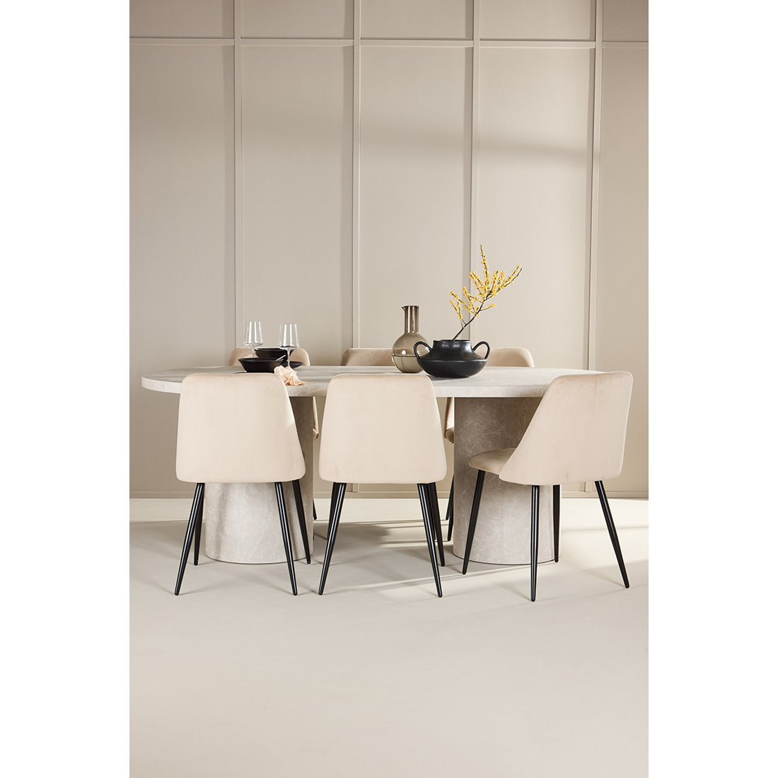 Matgrupp Venture Home Narvik med 6st Night Matstolar