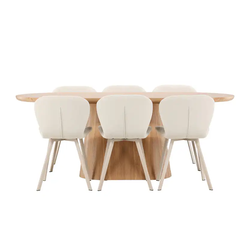 Matgrupp Venture Home Stjärnö med 6st Lilja Matstolar