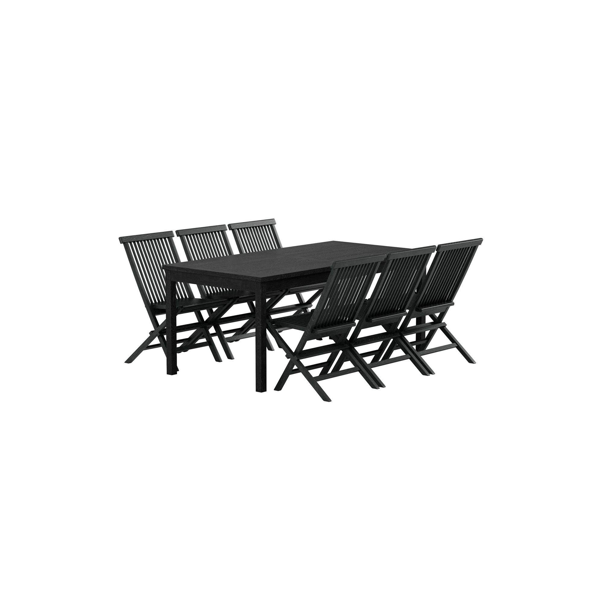 Matgrupp Utomhus Venture Home Kenya 90x180 cm med 6 st Kenya Trädgårdsstolar