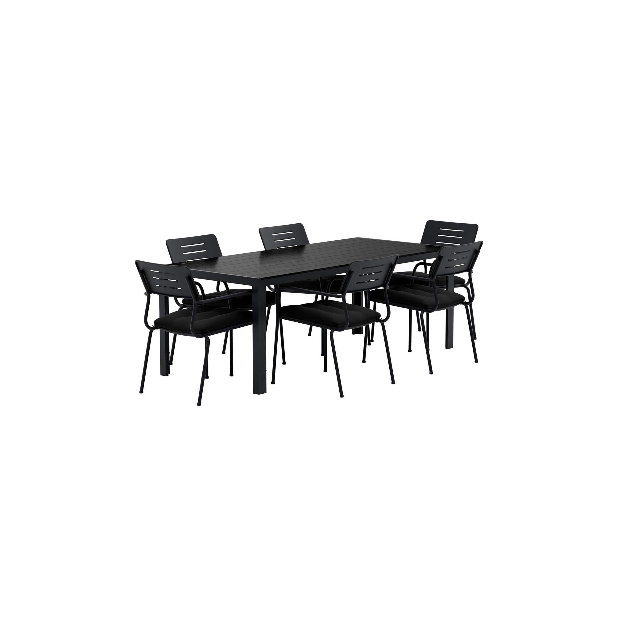 Matgrupp Utomhus Venture Home Break 90x205 cm med 6 st Nicke Trädgårdsstolar