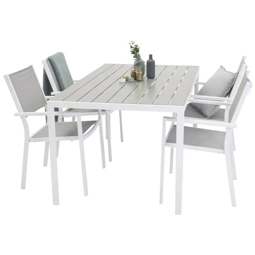 Matgrupp Utomhus Venture Home Bront 150 med 4 Copacabana KarmTrädgårdsstolar