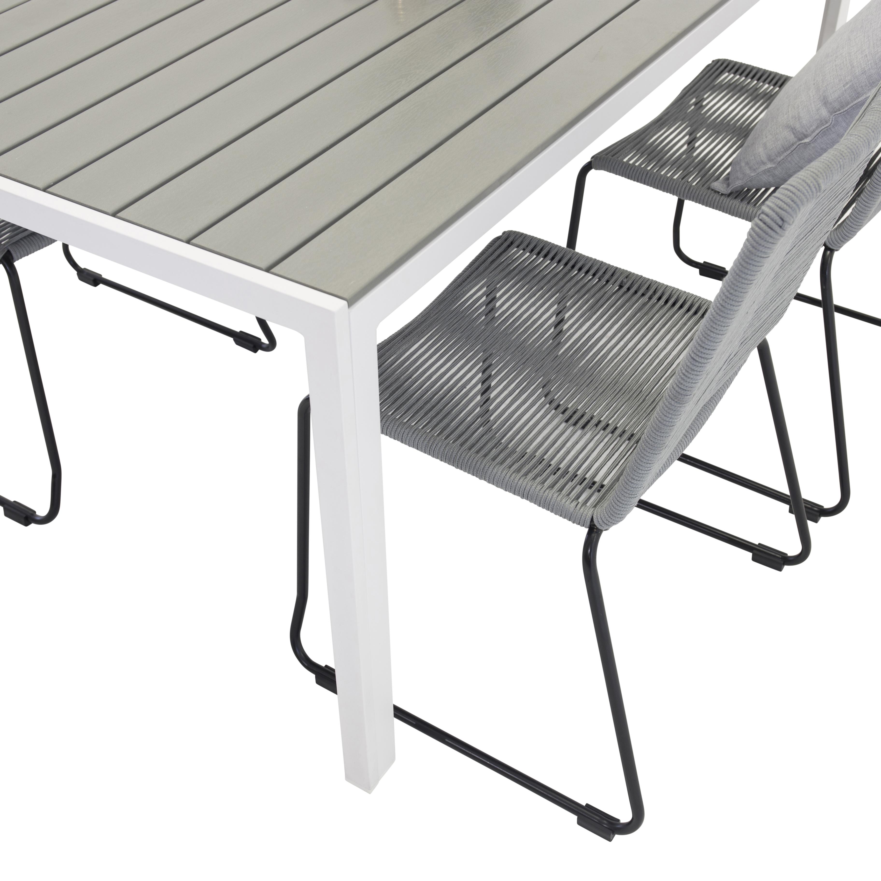 Matgrupp Utomhus Venture Home Bront 150 med 4 Leon Trädgårdsstolar