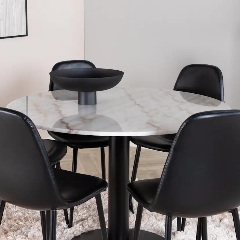 Matgrupp Venture Home Estelle med 6 Pobbie Stolar