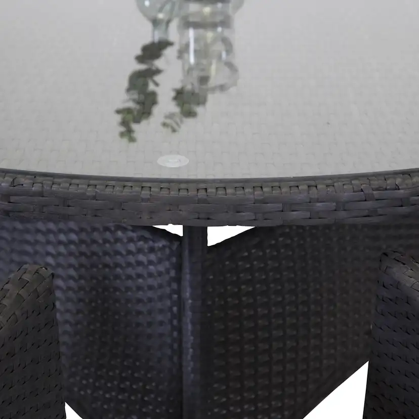 Matgrupp Utomhus Venture Home Virda Ø 150 med 6 Milwa Trädgårdsstolar